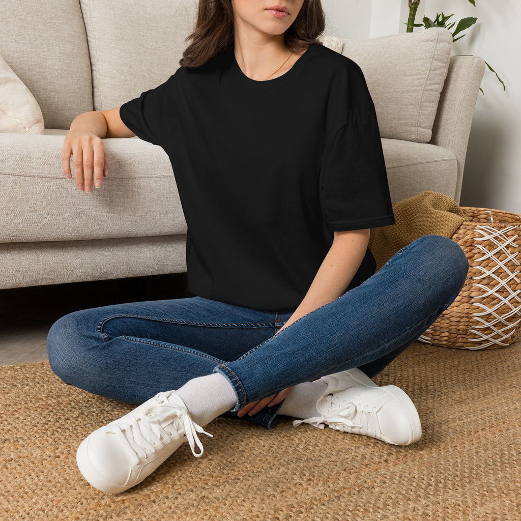 "STILL HERER" Backside Black T-Shirt — Minimal Everyday Tee
