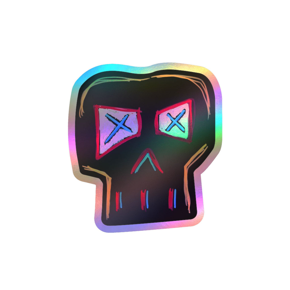 "FOCUS" Skull Sticker — Kiss-Cut Vinyl Decal