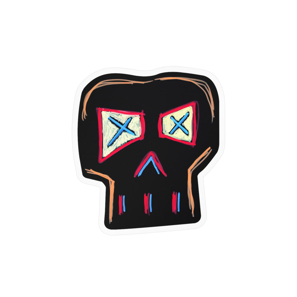 "FOCUS" Skull Sticker — Kiss-Cut Vinyl Decal