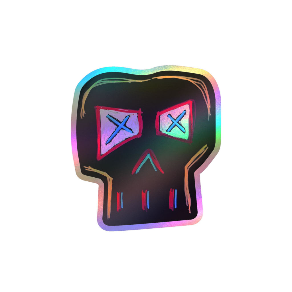 "FOCUS" Skull Sticker — Kiss-Cut Vinyl Decal