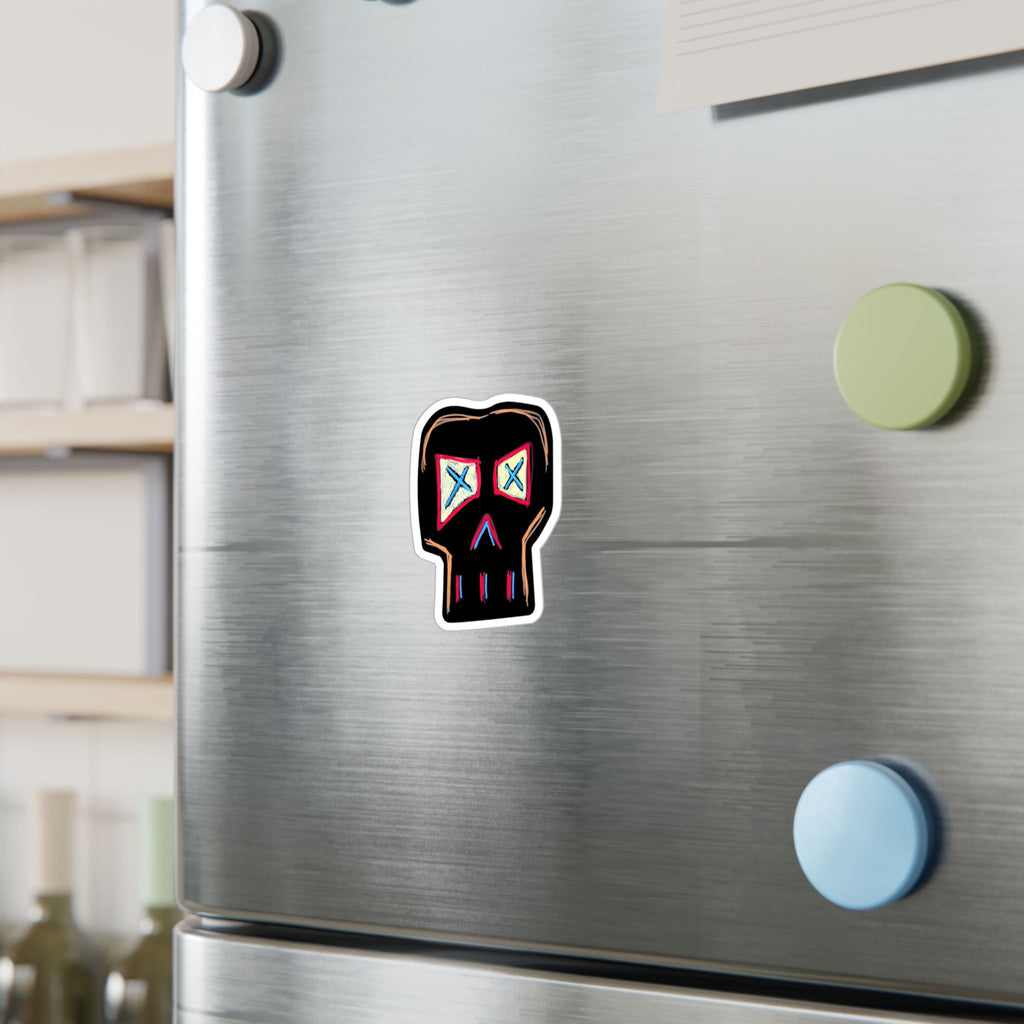 "FOCUS" Skull Sticker — Kiss-Cut Vinyl Decal