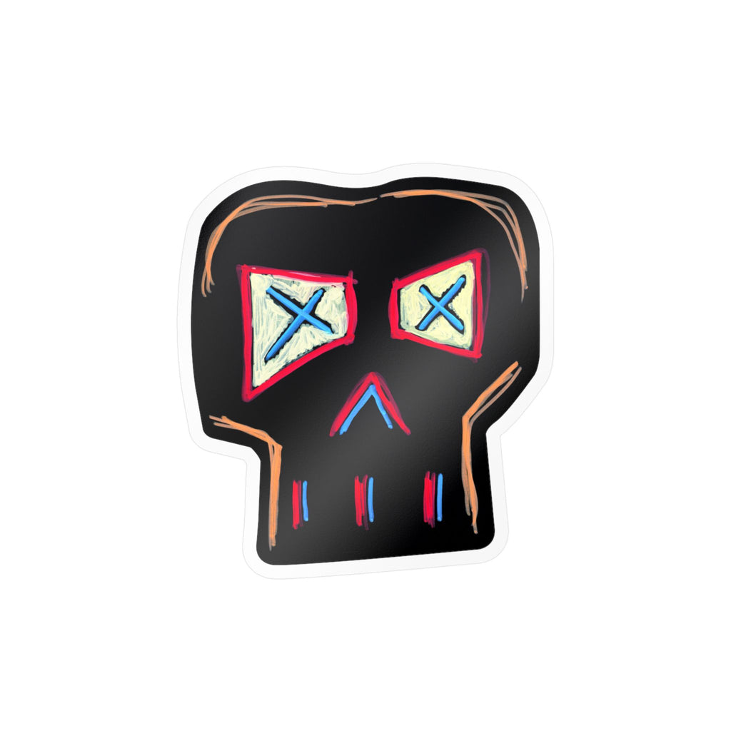 "FOCUS" Skull Sticker — Kiss-Cut Vinyl Decal