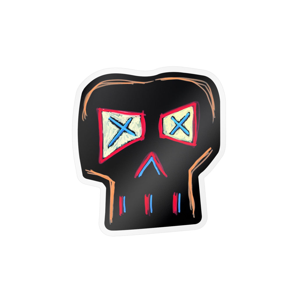 "FOCUS" Skull Sticker — Kiss-Cut Vinyl Decal