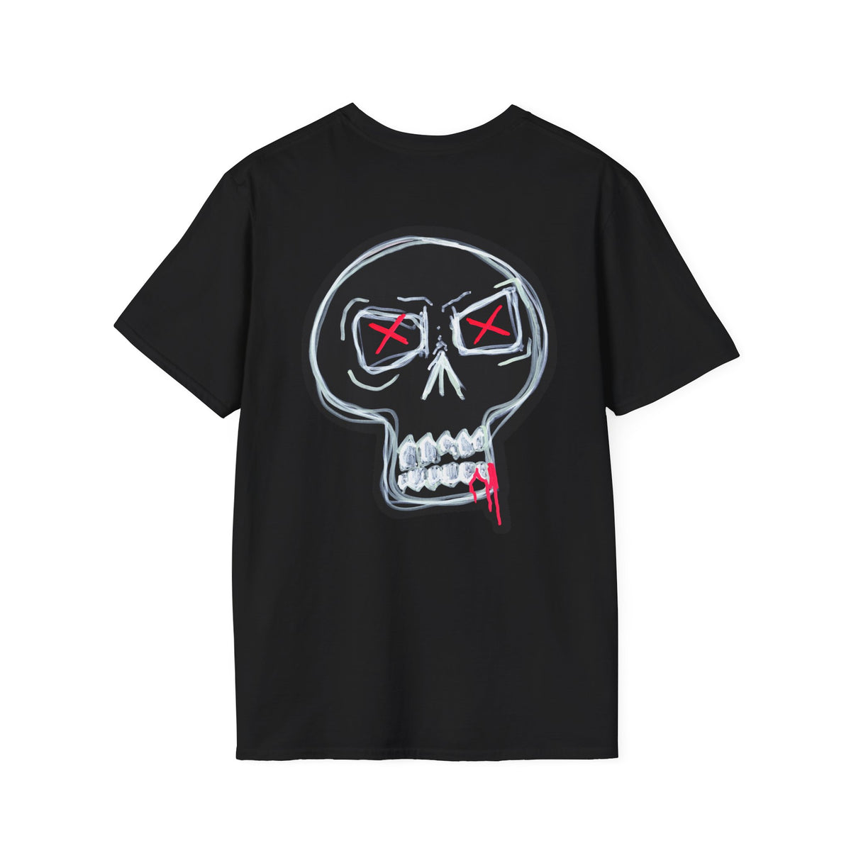 "STILL HERER" Backside Black T-Shirt — Minimal Everyday Tee